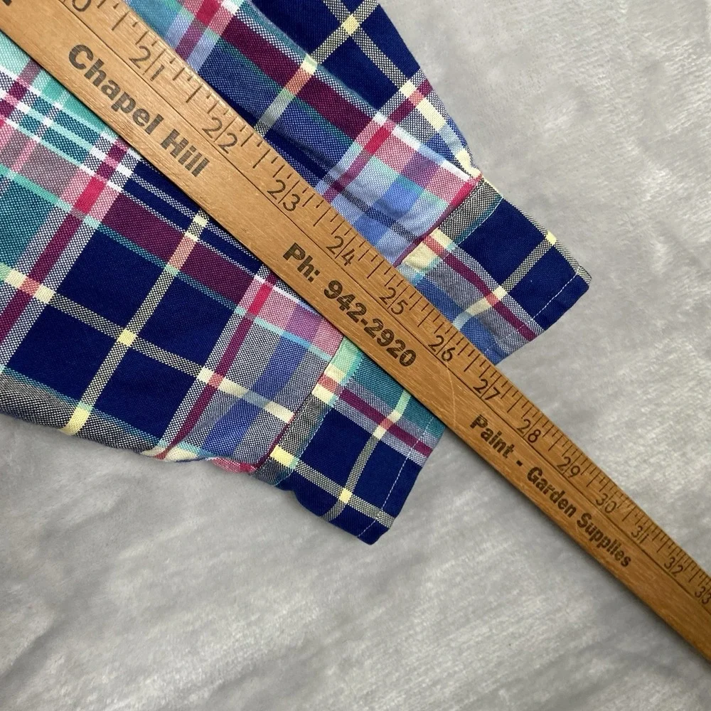 Ralph Lauren Shirt Mens 4XB Button Down Flesh Pony Plaid Oxford Big Tall Casual